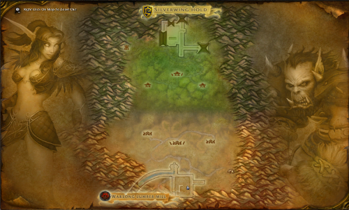 Warsong Gulch map