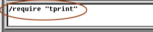 Require tprint